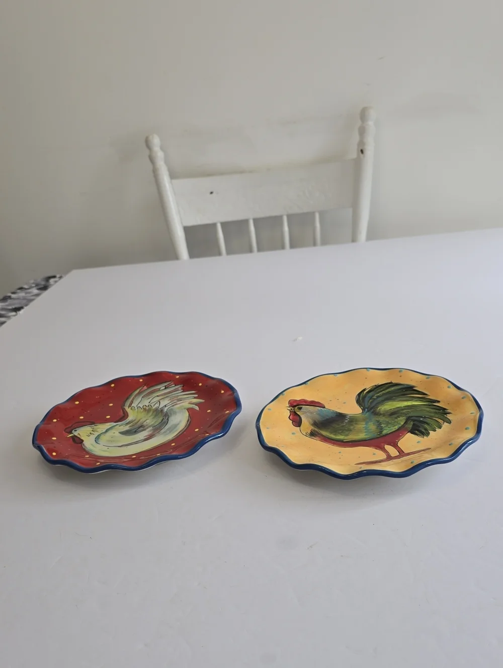 Susan Winget Set Of 2 Certified International Country Collage Salad Plates